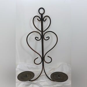 3/55$ Wall Mounted Large Vintage Metal‎ brown tone Sconce candle holder